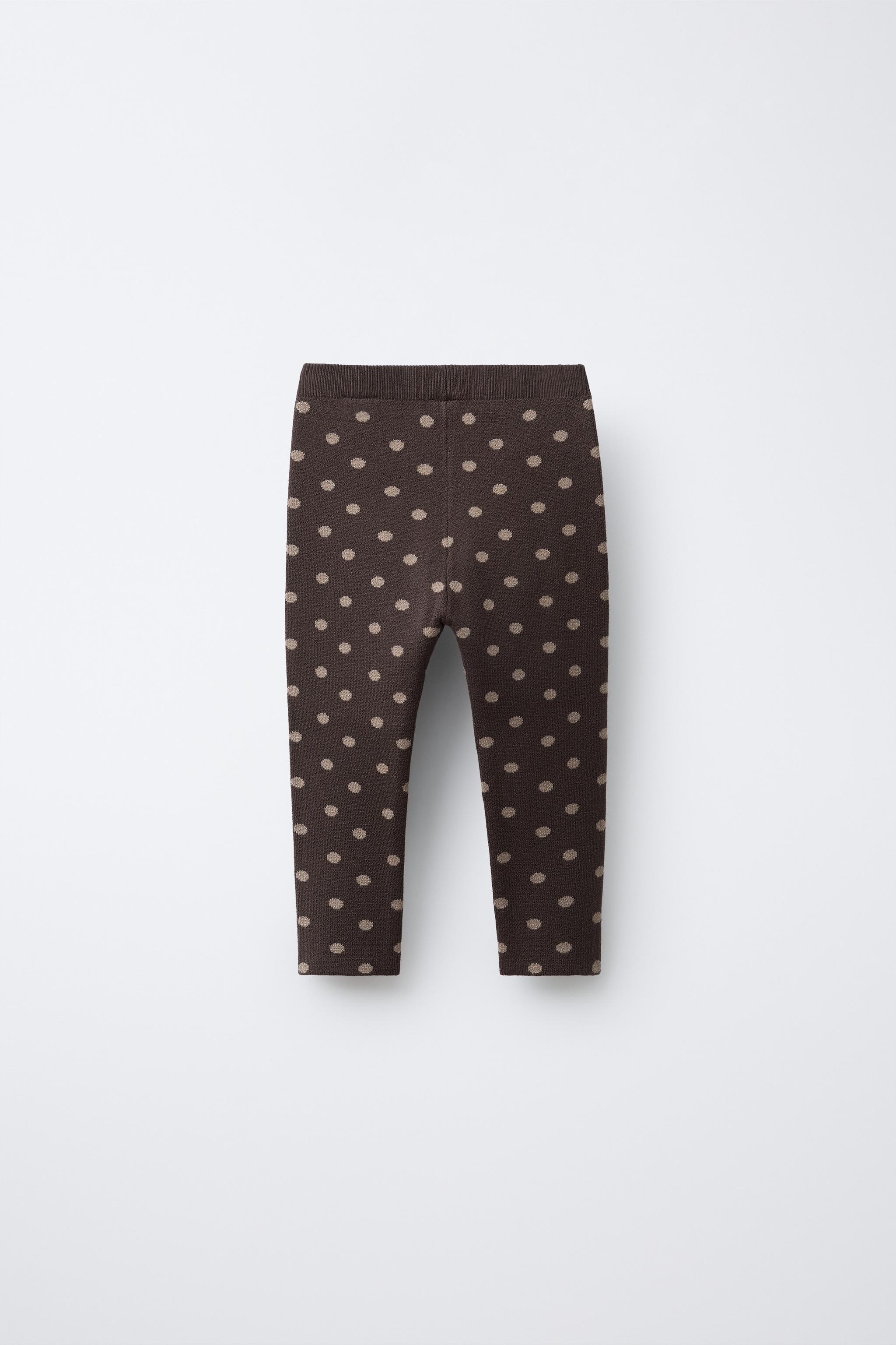 LEGGING EN MAILLE À POIS